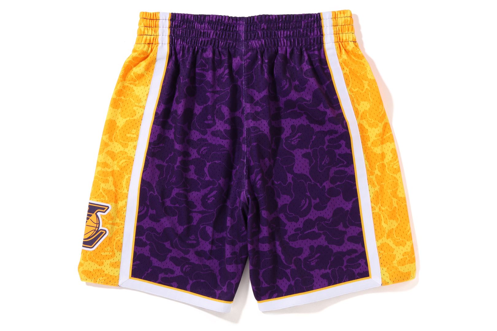 BAPE® X MITCHELL & NESS LOS ANGELES LAKERS JERSEY SHORTS – uk.bape.com