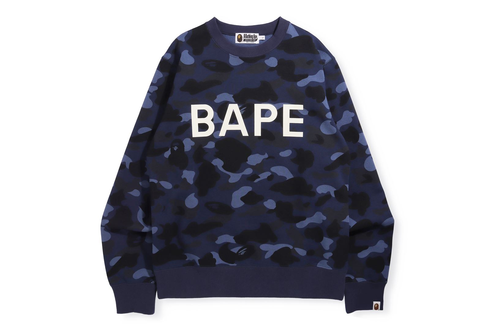 COLOR CAMO CRYSTAL STONE RELAXED FIT CREWNECK – uk.bape.com