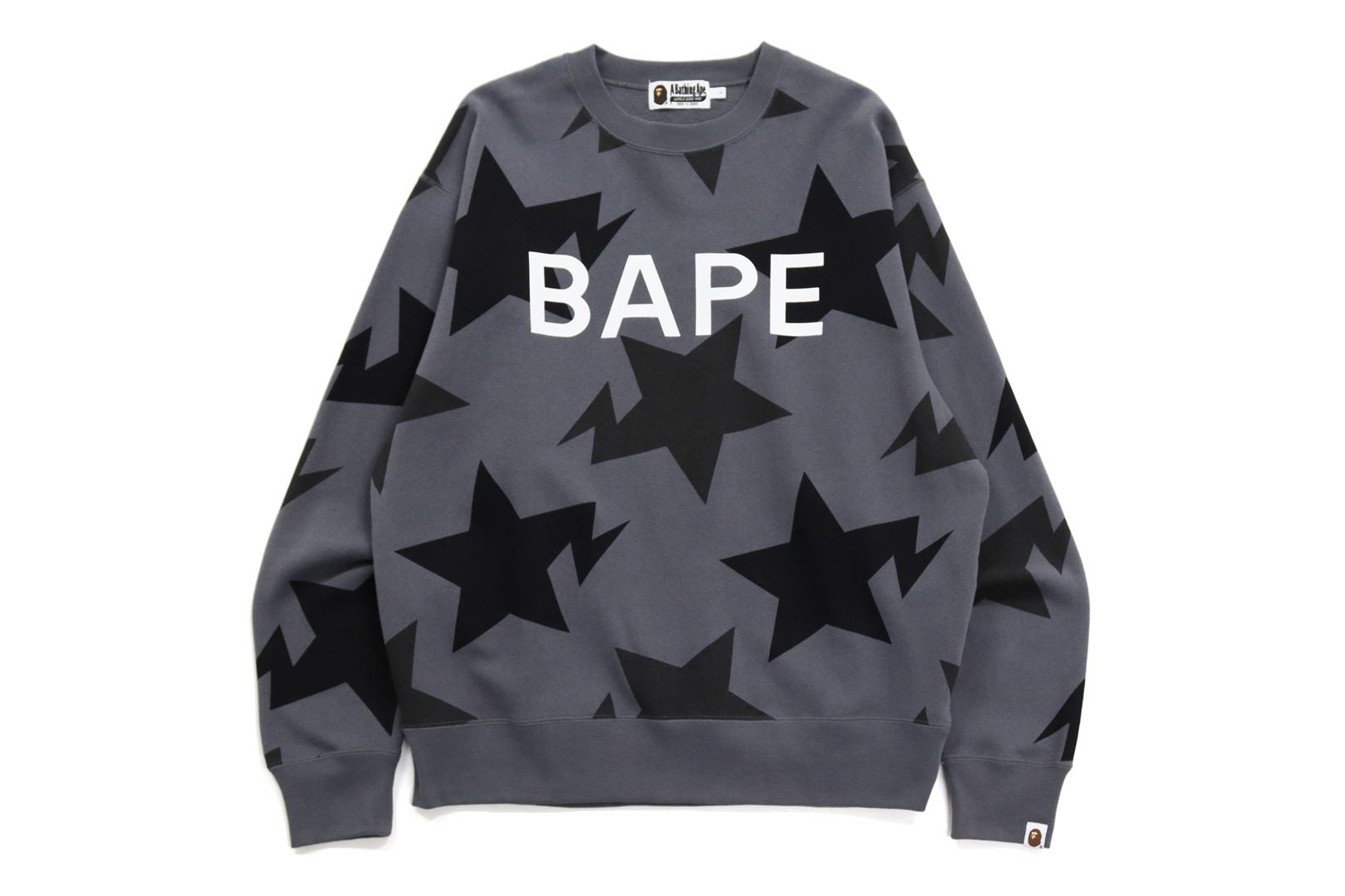 BAPE CLASSIC LOGO LOOSE FIT CREWNECK – uk.bape.com