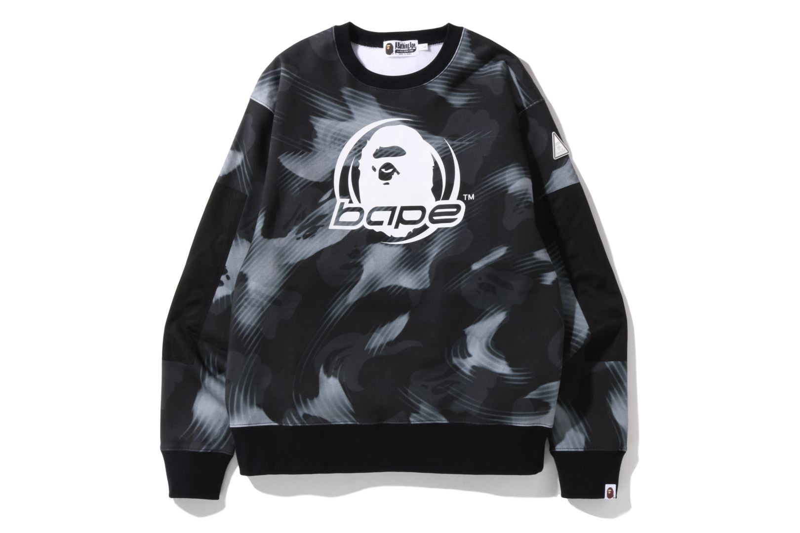 BAPE LOGO CHECK LOOSE FIT CREWNECK M - その他