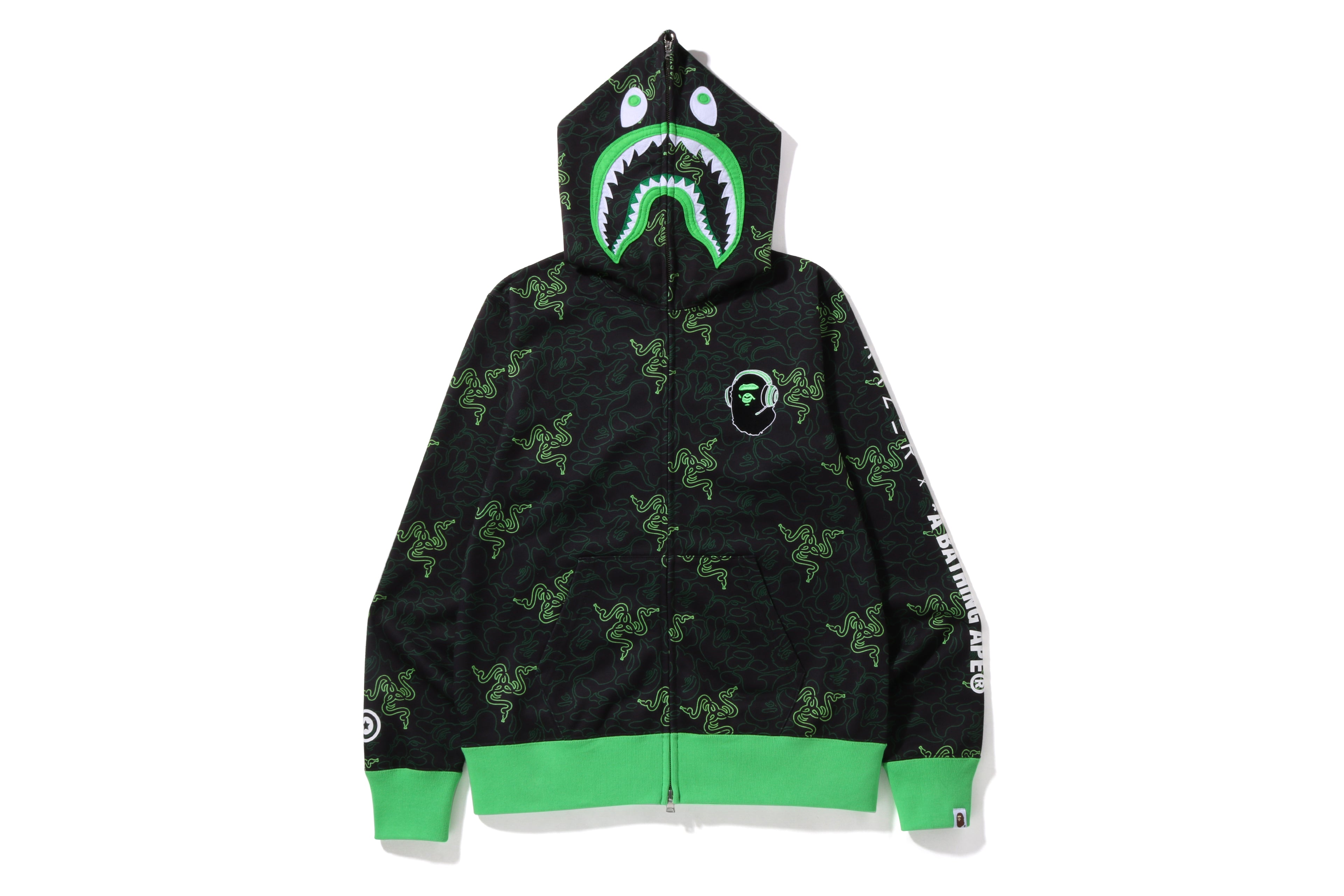 BAPE X RAZER FULL ZIP HOODIE uk.bape