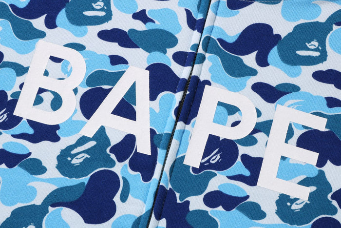 Bape ABC Blue Camo Shark Hoodie – SaintStreetSneakers
