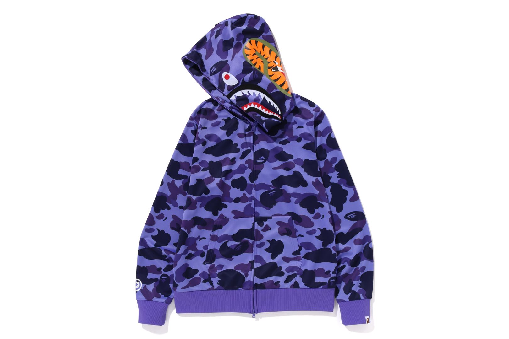 1ST CAMO JERSEY SHARK FULL ZIP HOODIE