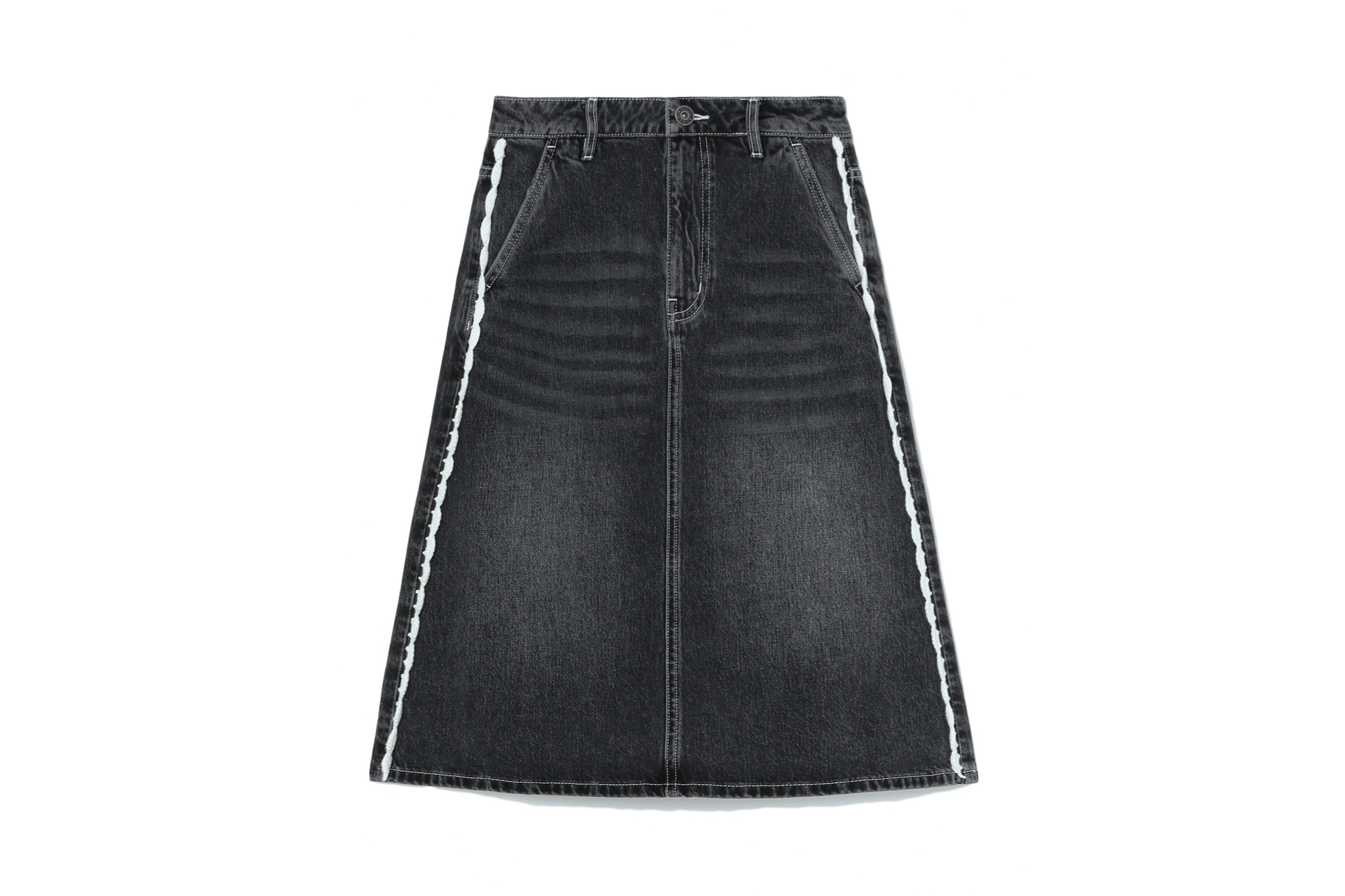 ALAÏA Women's Blue PENCIL DENIM SKIRT | ALAÏA US