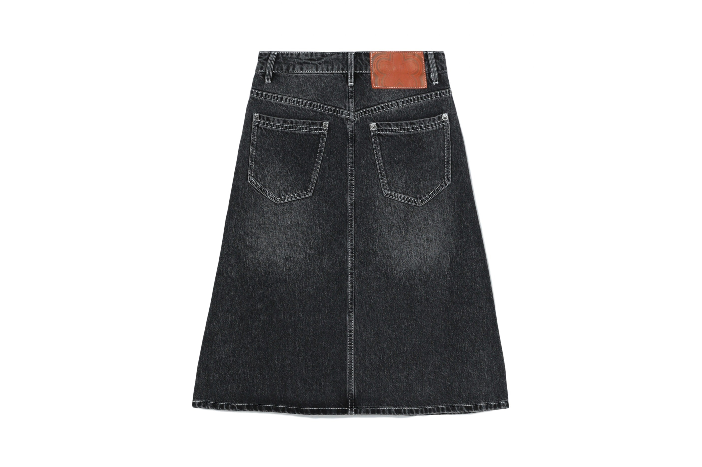 Black Asymmetrical Denim Skirt - Walmart.com