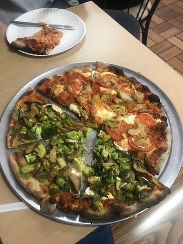 Artichoke, Sliced Tomato, Ricotta, Spinach, Mushroom Pie at Zuppardi's