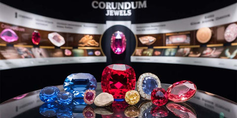 Different varieties of corundum jewels