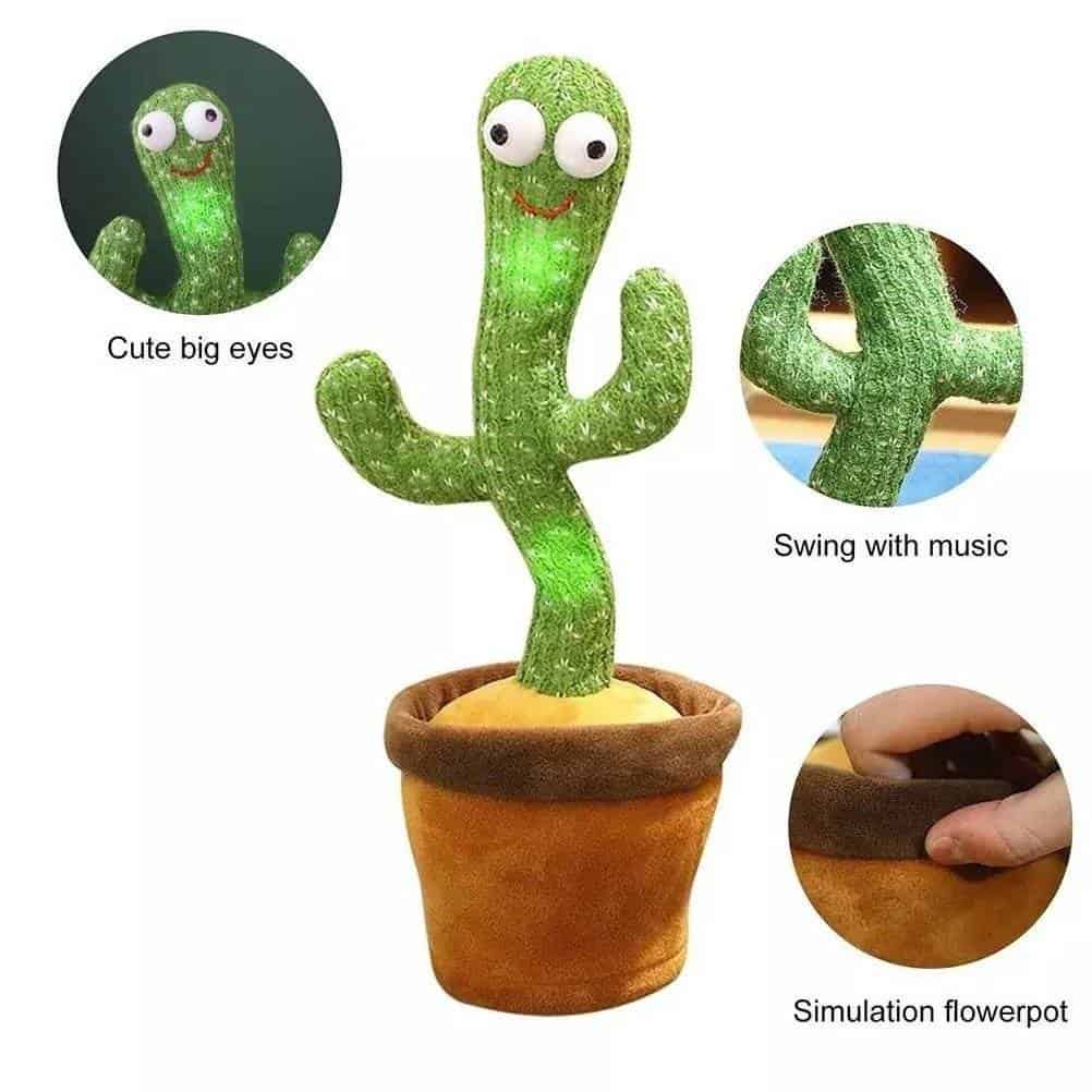 cute dancing and talking cactus toy