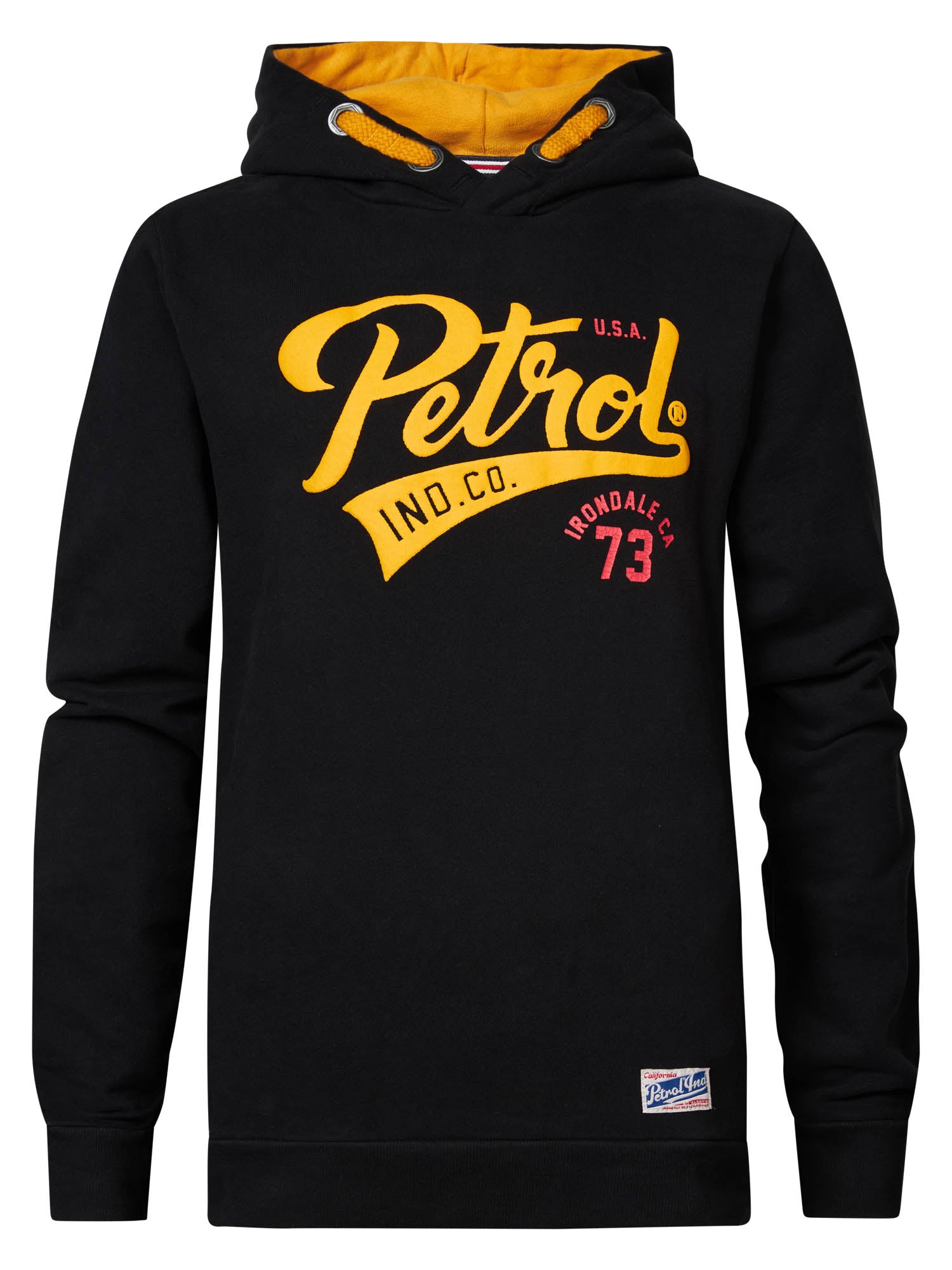 Petrol Industries - Jongens Retro hoodie - Zwart - Maat 140