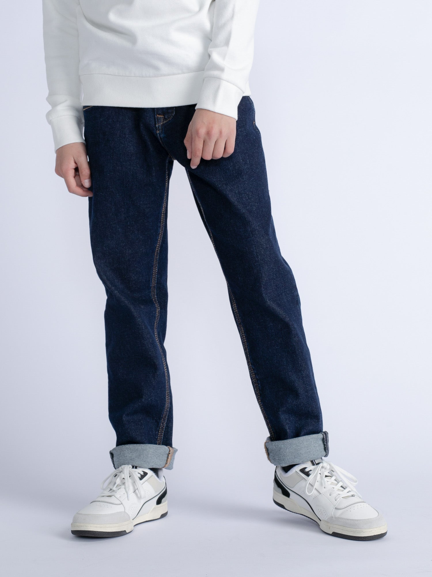 Petrol Industries - Jongens Rockwell Tapered Fit Denim - Blauw - Maat 164