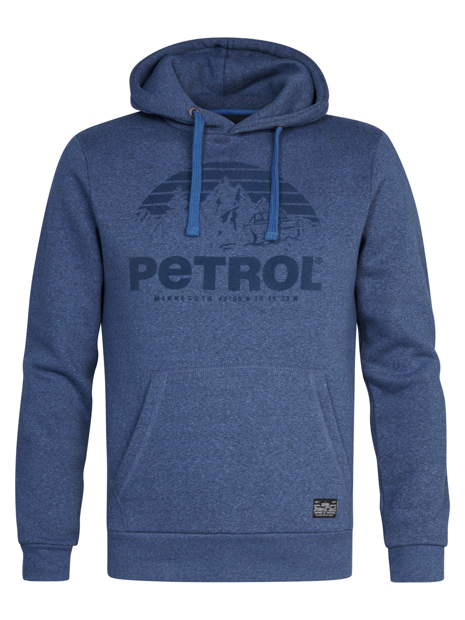 Petrol Industries - Jongens Artwork Hoodie Suka - Blauw - Maat 140