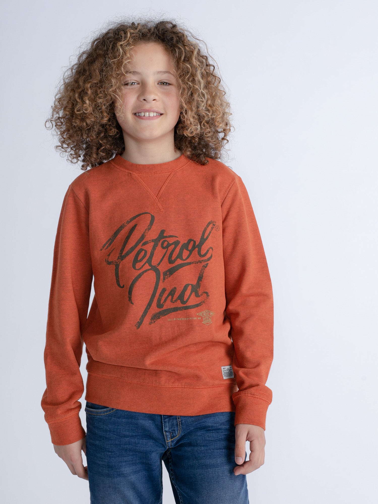 Petrol Industries - Jongens Artwork Sweater - Oranje - Maat 176