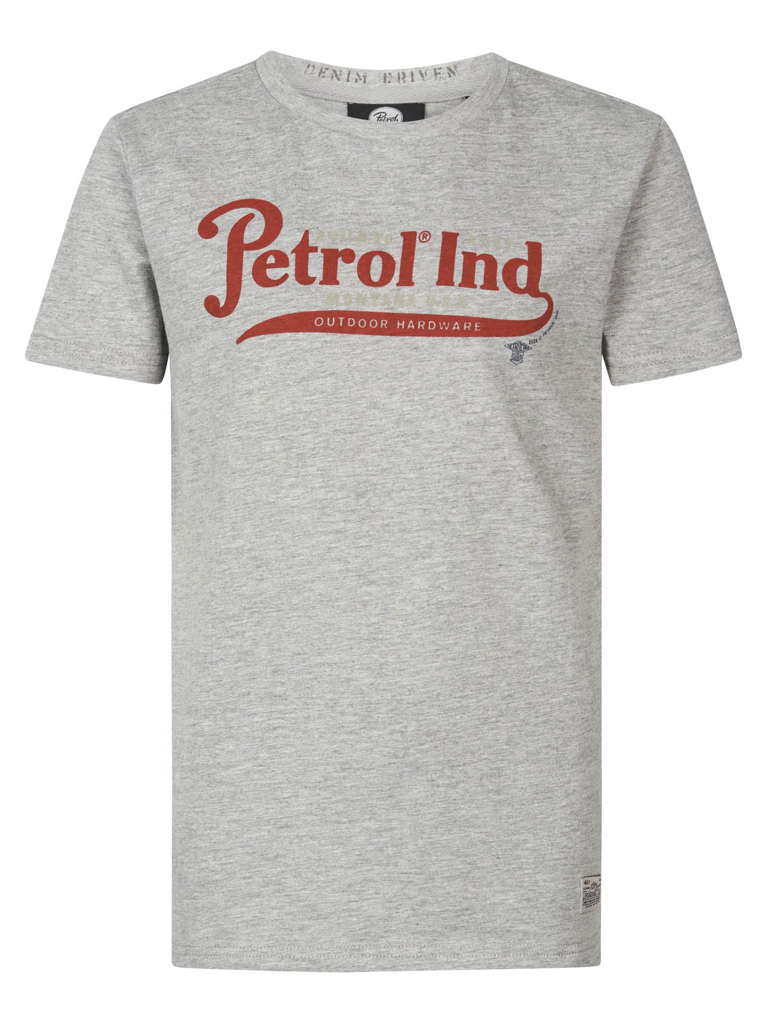 Petrol Industries Artwork T-shirt Jackson Light Grey Melee - 104