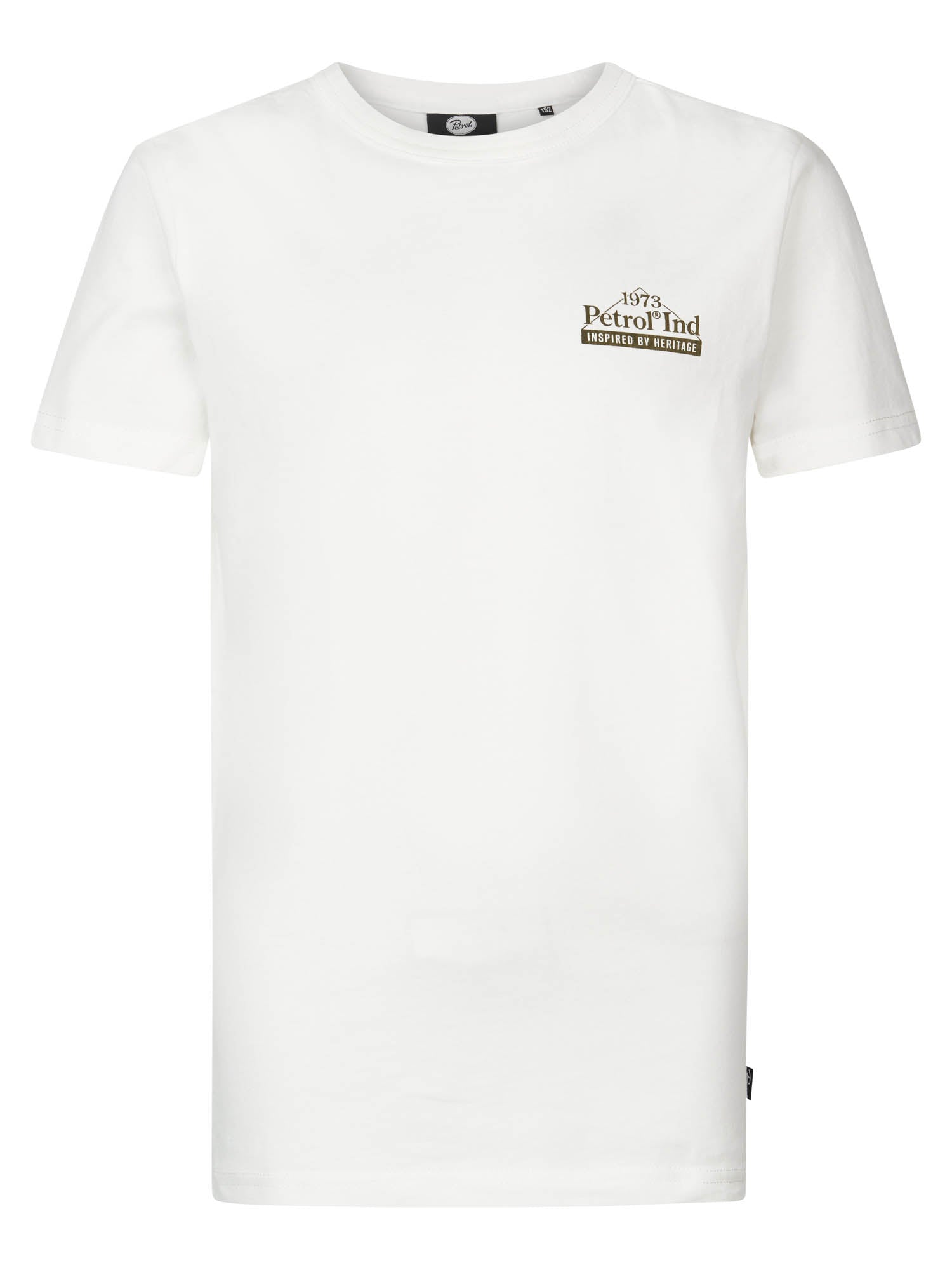 Petrol Industries - Jongens Logo T-Shirt Romeoville - Wit - Maat 140