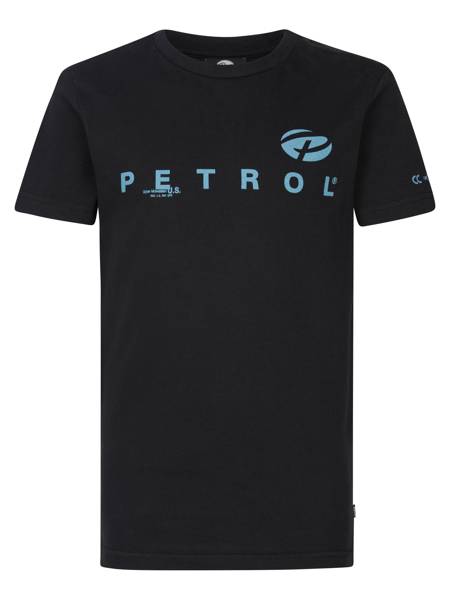 Petrol Industries - Jongens Logo T-Shirt Carpentersville - Zwart - Maat 140