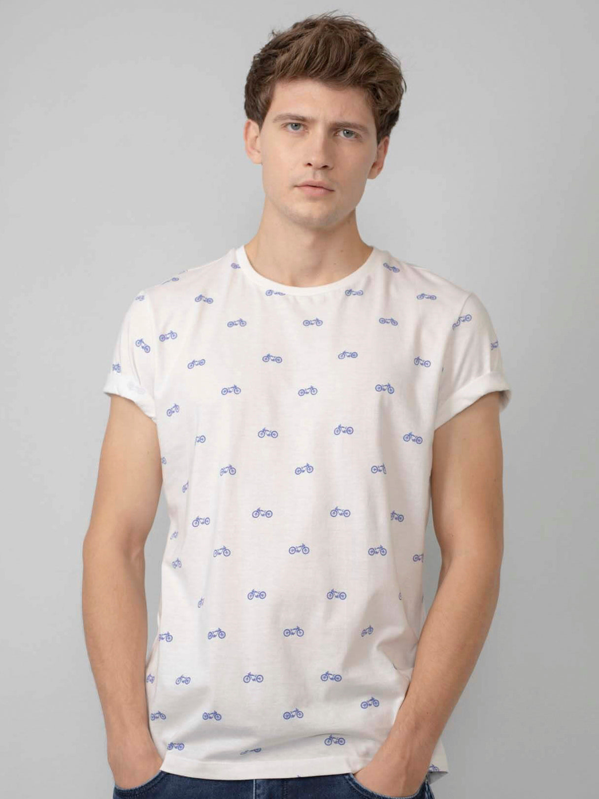 Petrol Industries T-Shirt All-over Print Bright White - S