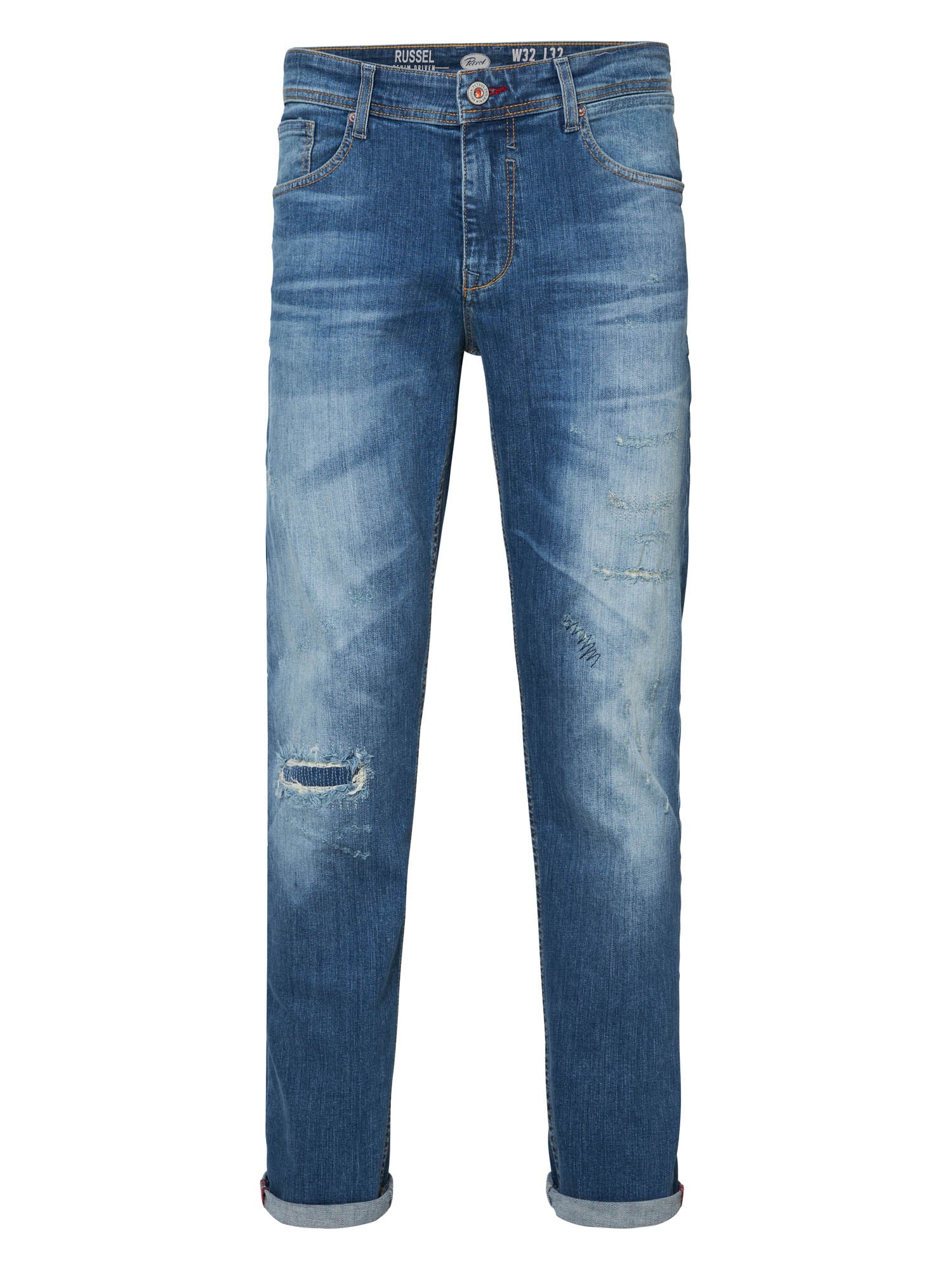 Petrol Industries - Heren Russel regular tapered fit - Blauw - Maat 34