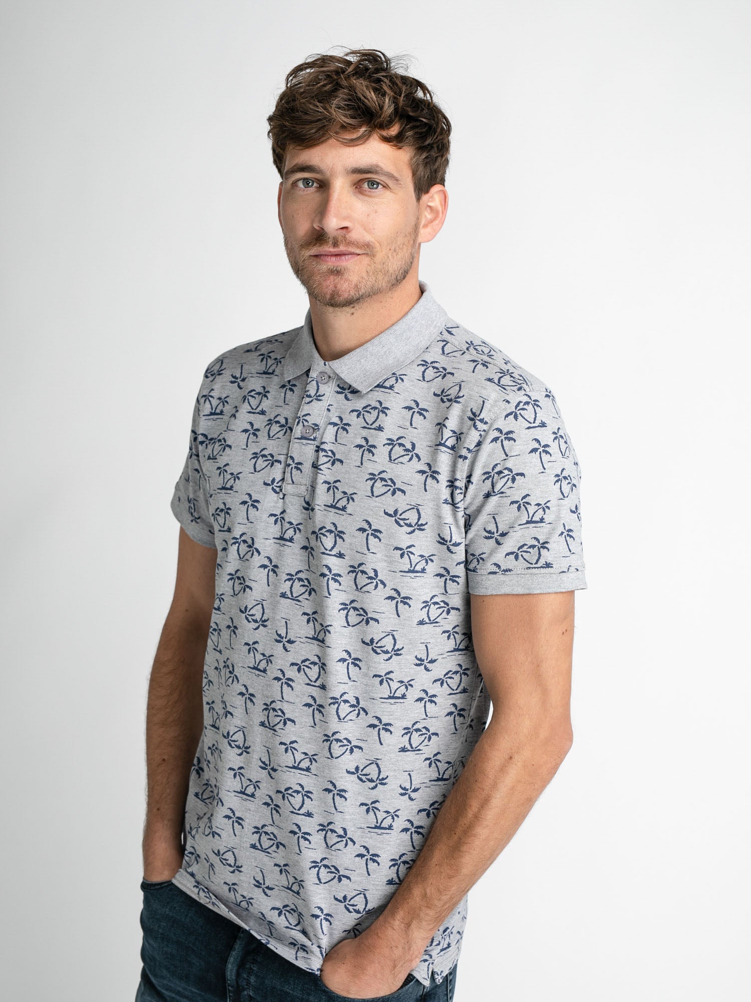 Petrol Industries All-over Print Polo Metal Melee - XS