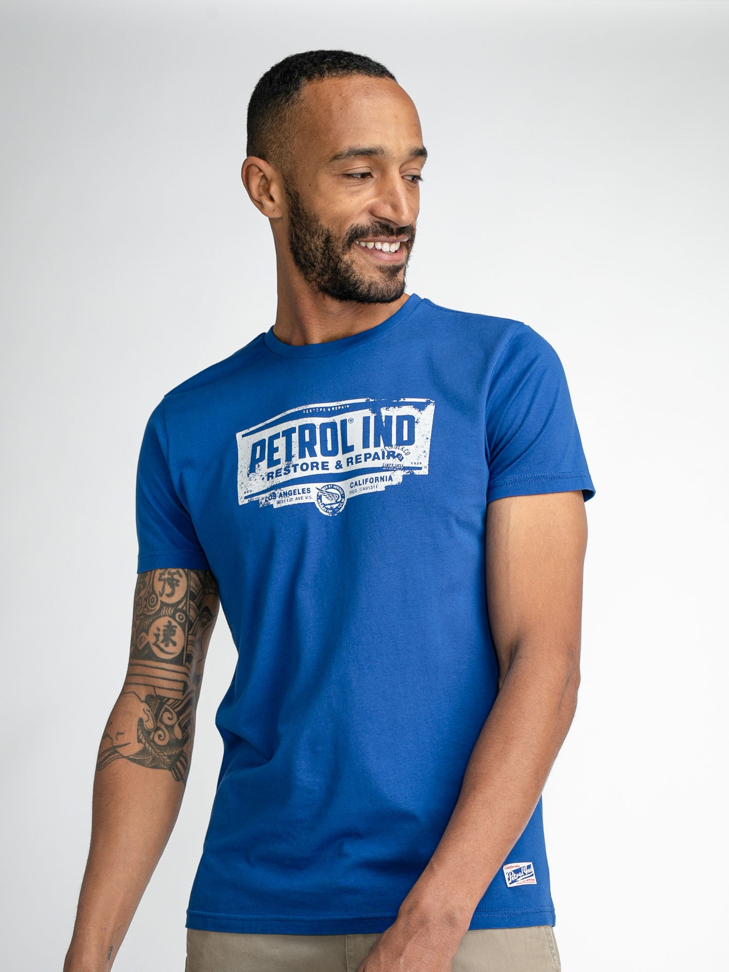 Petrol Industries Artwork T-Shirt Imperial Blue - XS