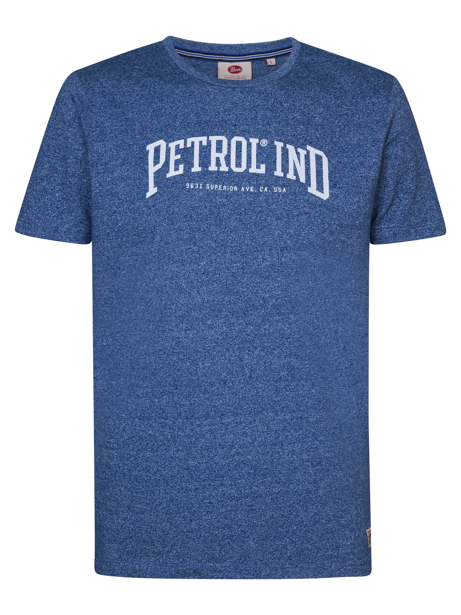 Petrol Industries - Heren Logo T-Shirt - Blauw - Maat L