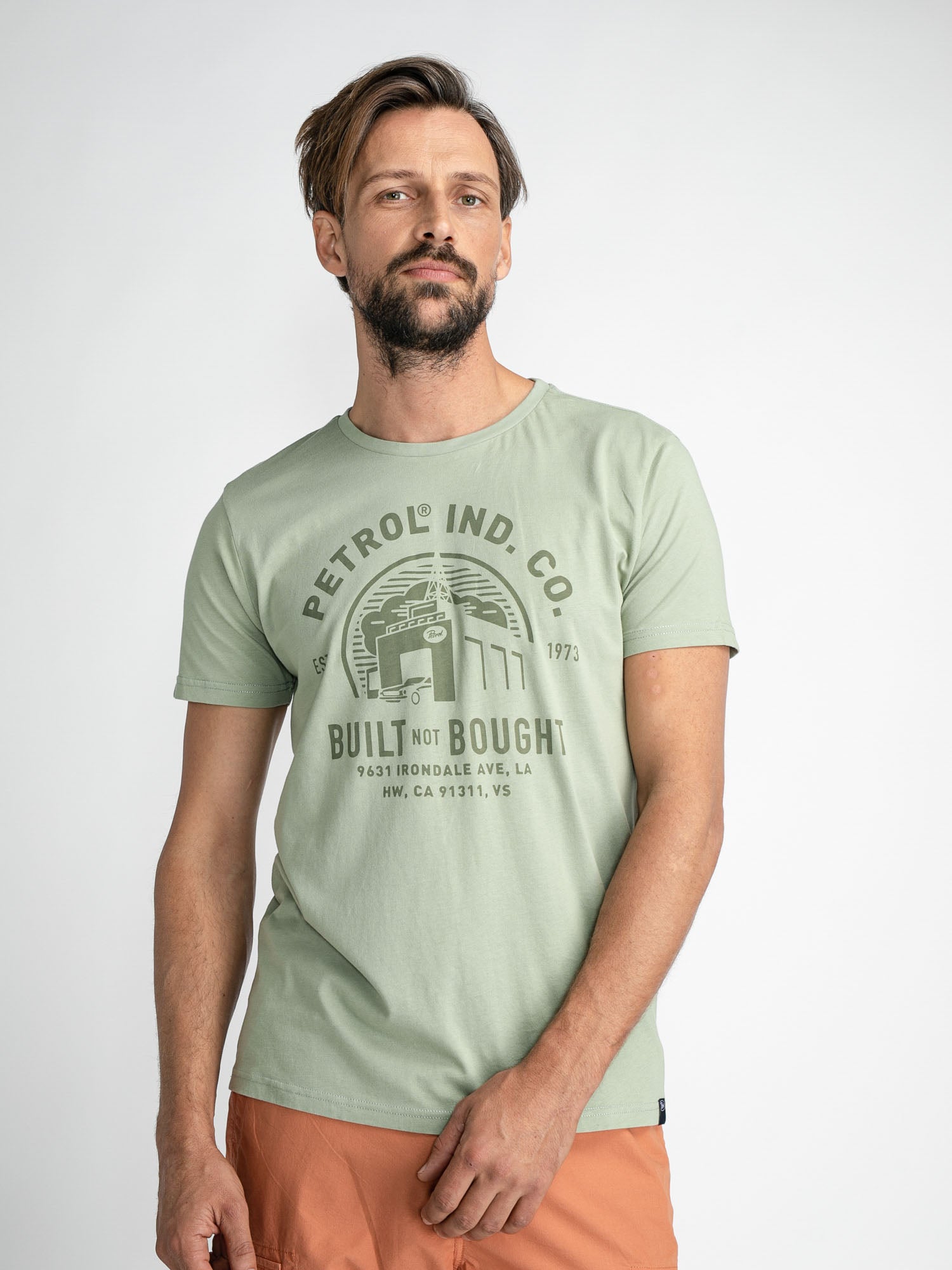 Petrol Industries Industrial T-Shirt Light Pesto - XS