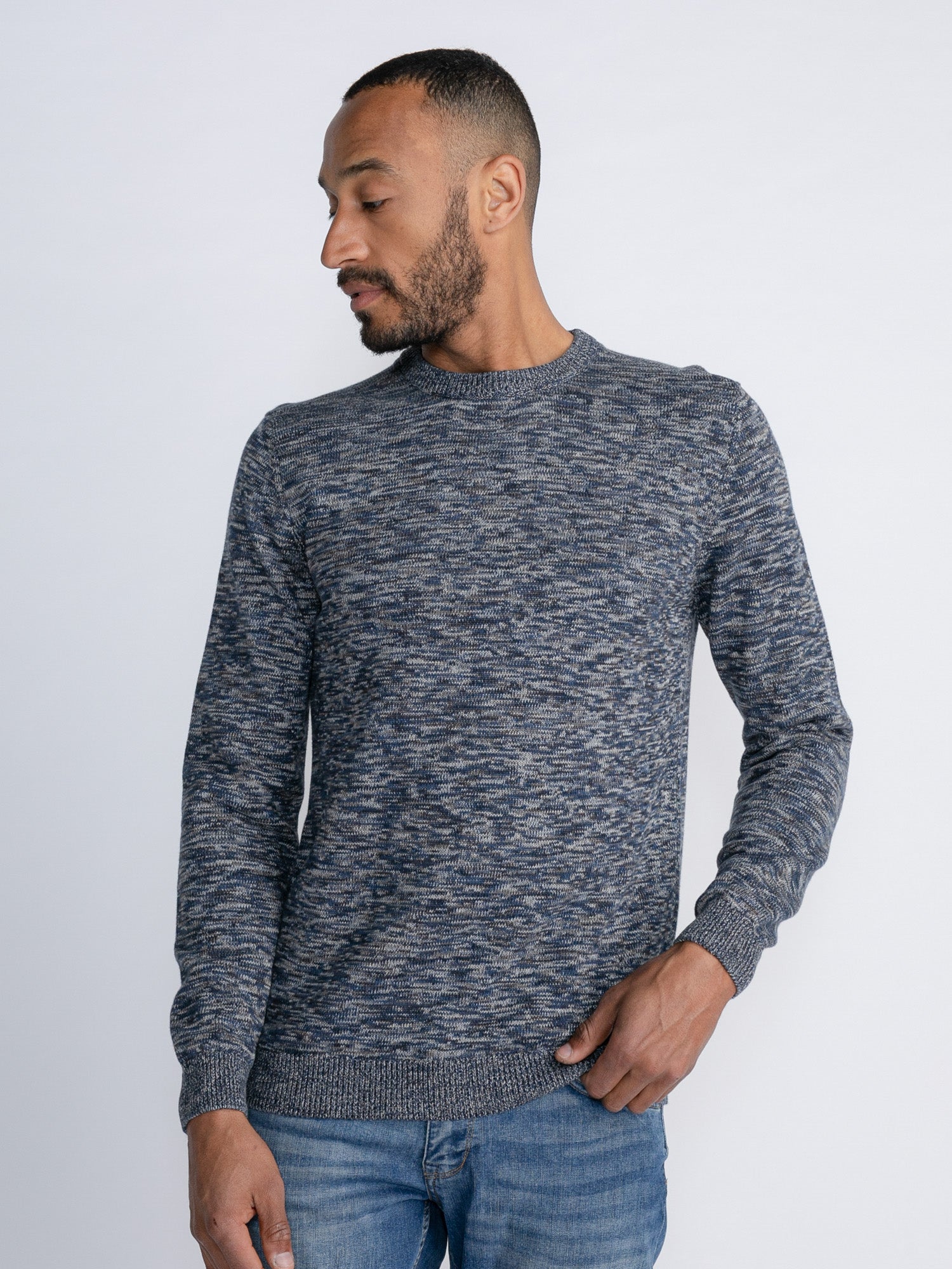 Petrol Industries Gemêleerde Pullover Emmonak Sapphire - L