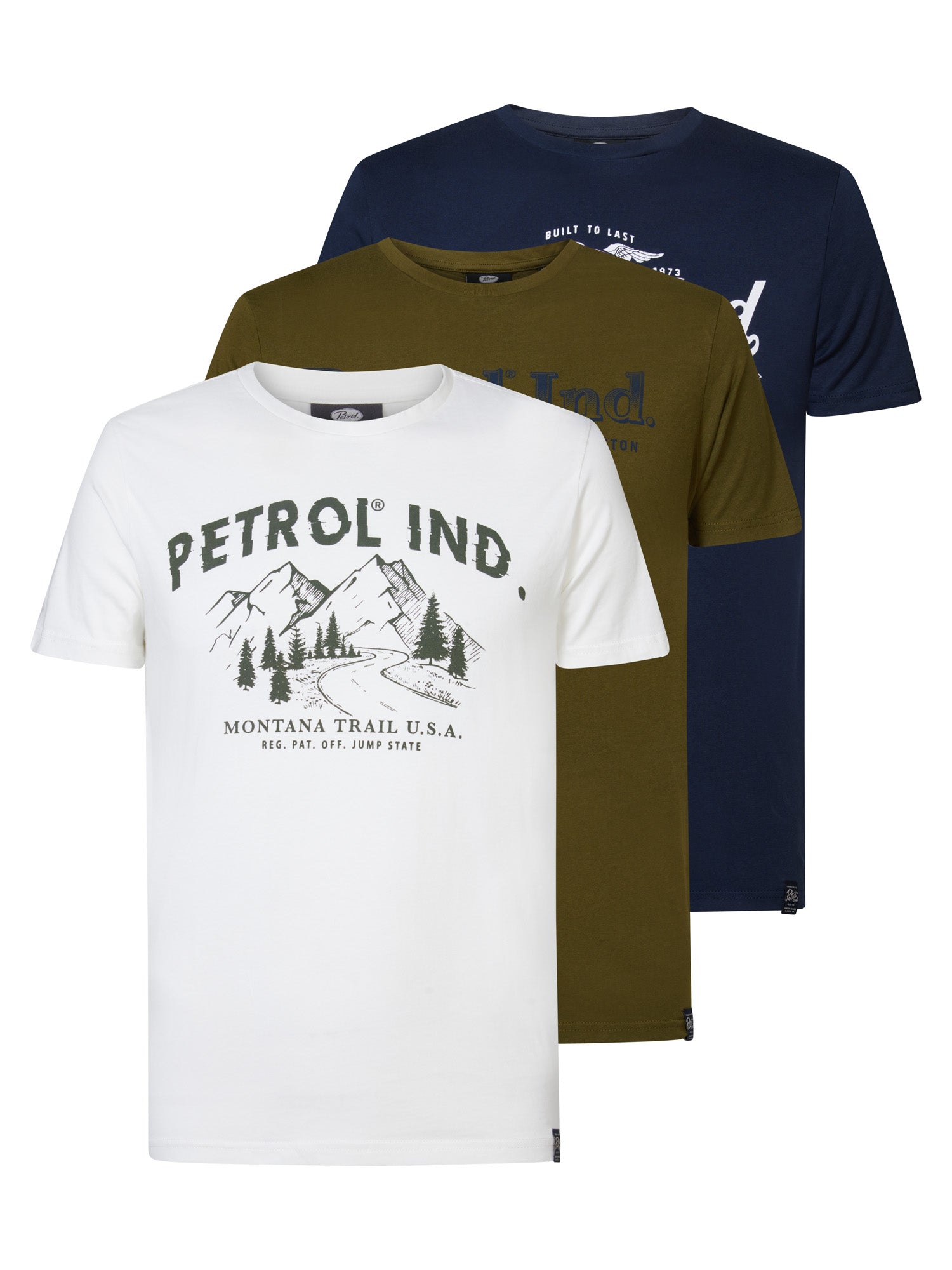 Petrol Industries 3-pack Artwork T-shirt Carbondale Diverse - M