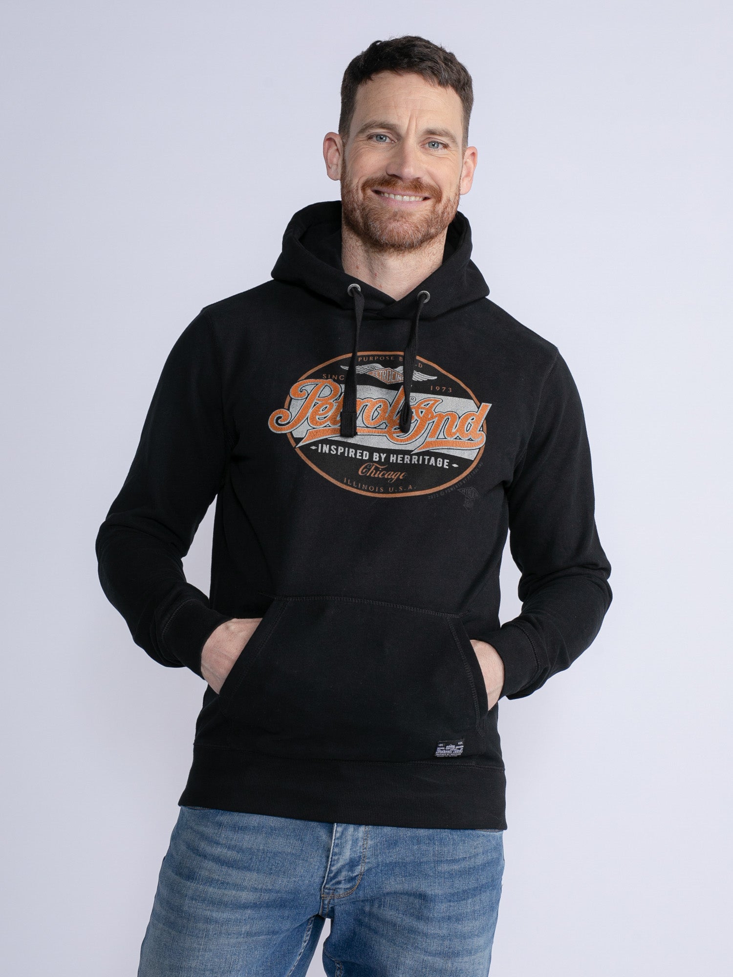 Petrol Industries - Heren Artwork Hoodie - Zwart - Maat S