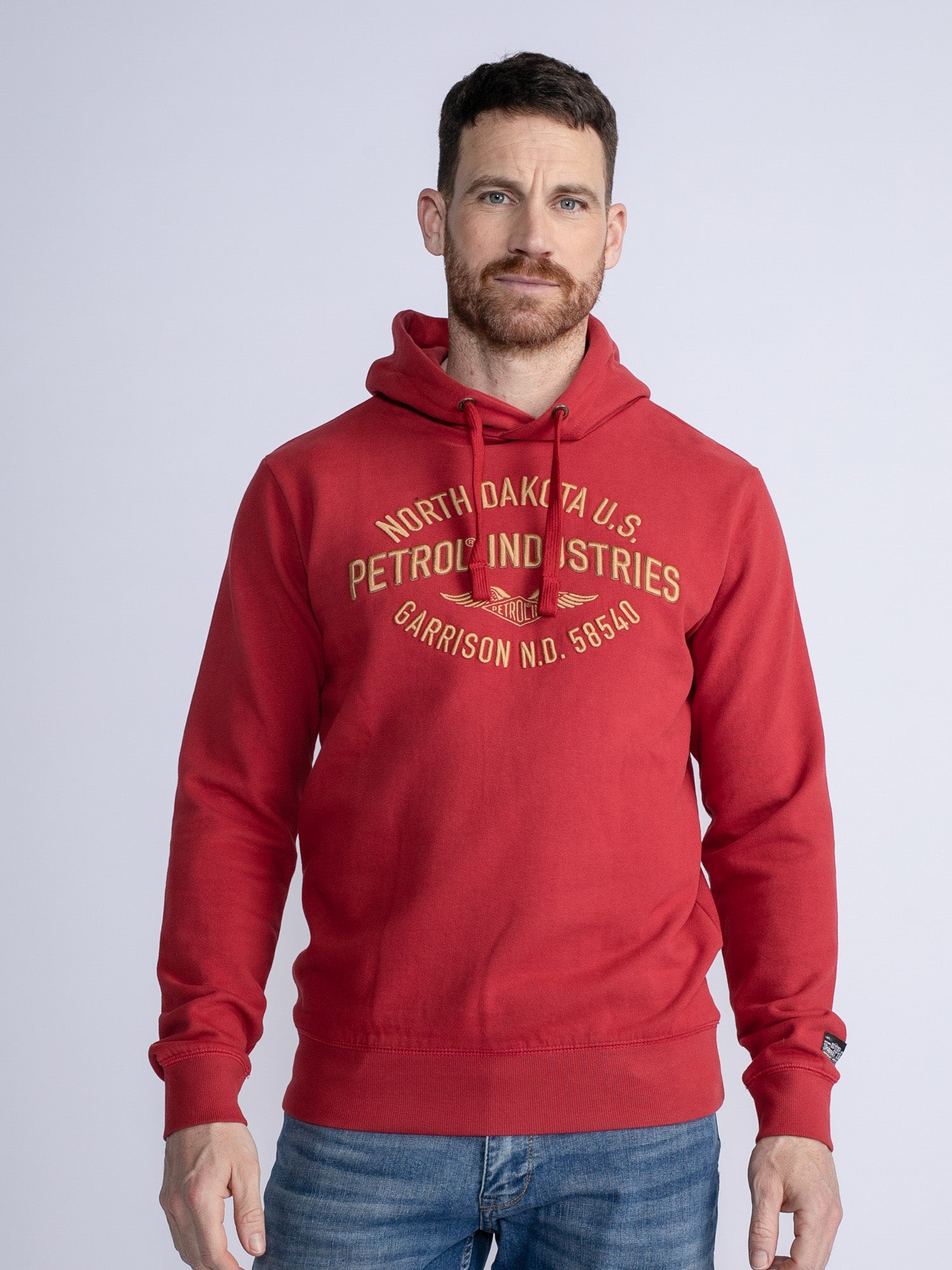 Petrol Industries - Heren Artwork Hoodie Elijah - Rood - Maat XXXL