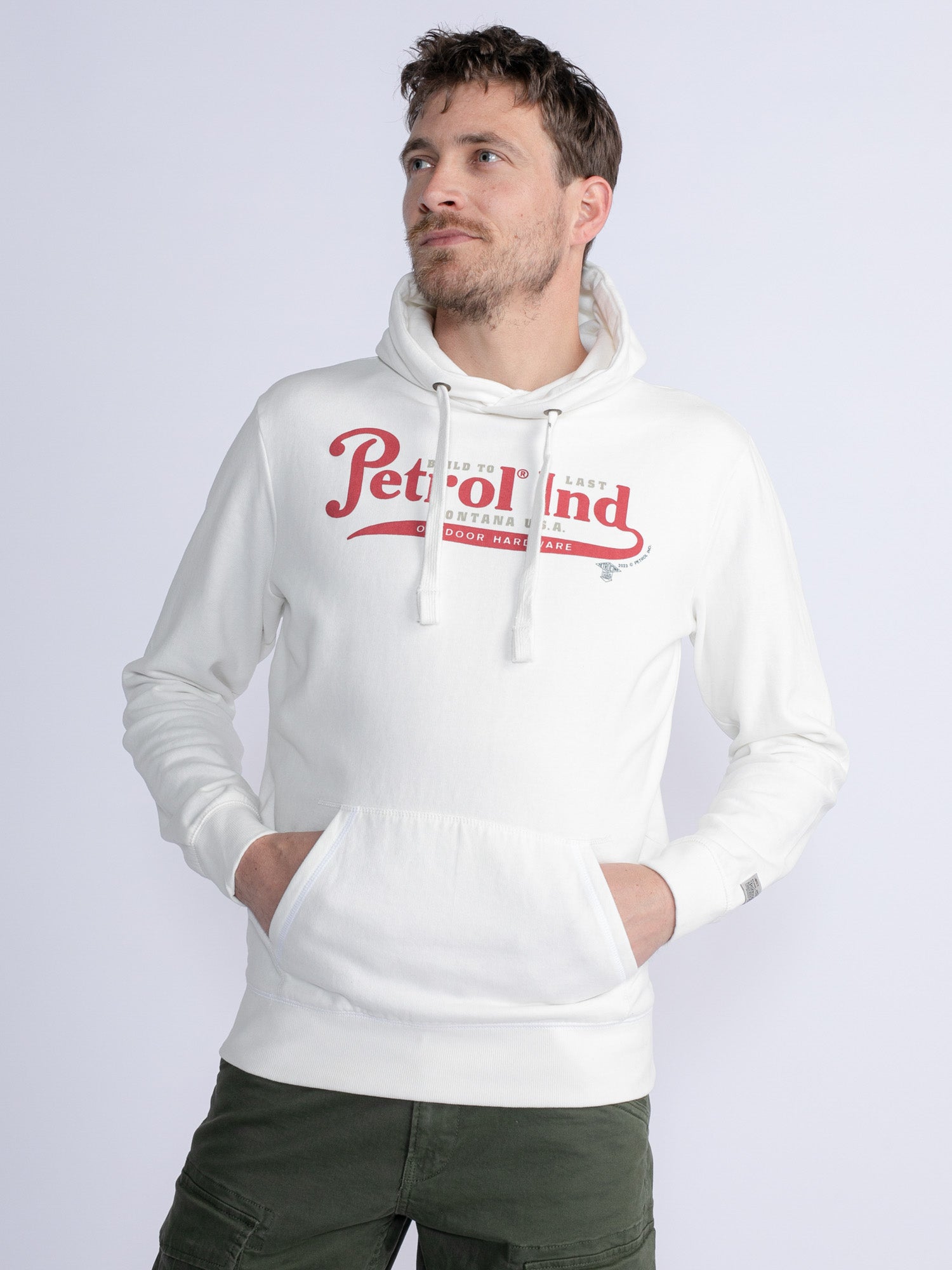 Petrol Industries Artwork Hoodie Marinette Dusty White - L