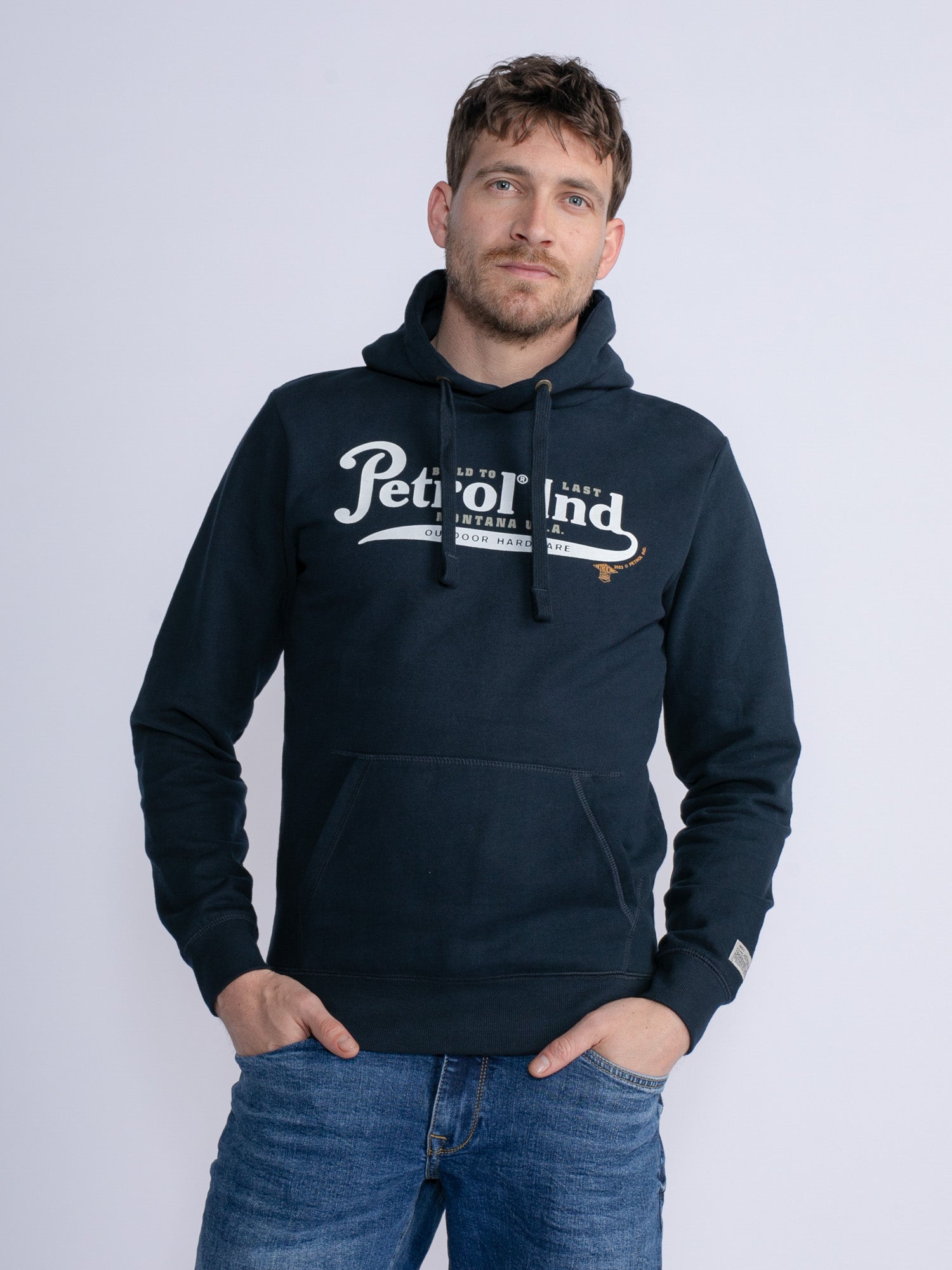 Petrol Industries - Heren Artwork Hoodie Theodore - Blauw - Maat XXXL