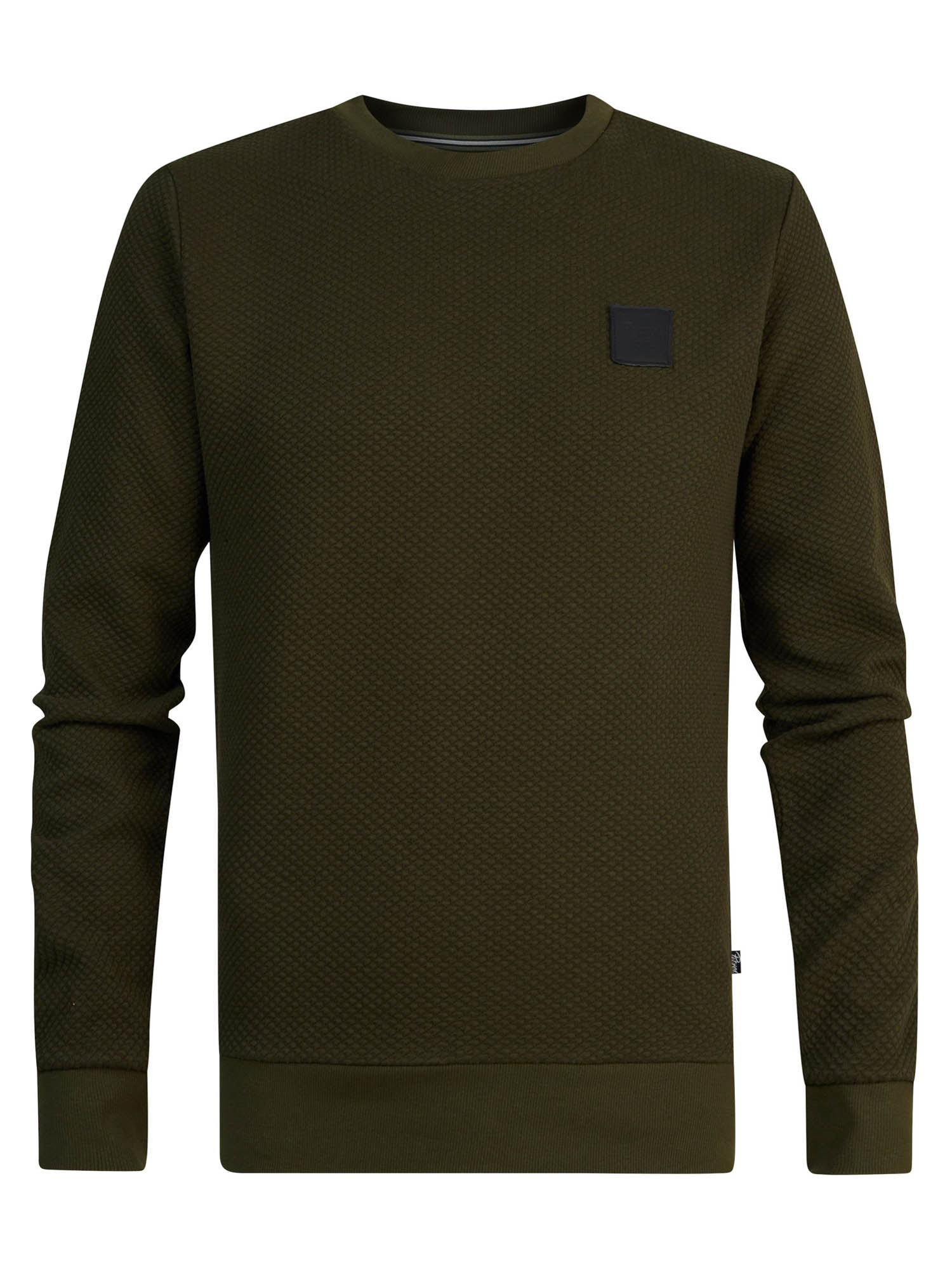 Petrol Industries - Heren Geribde Sweater Virginia - Groen - Maat M