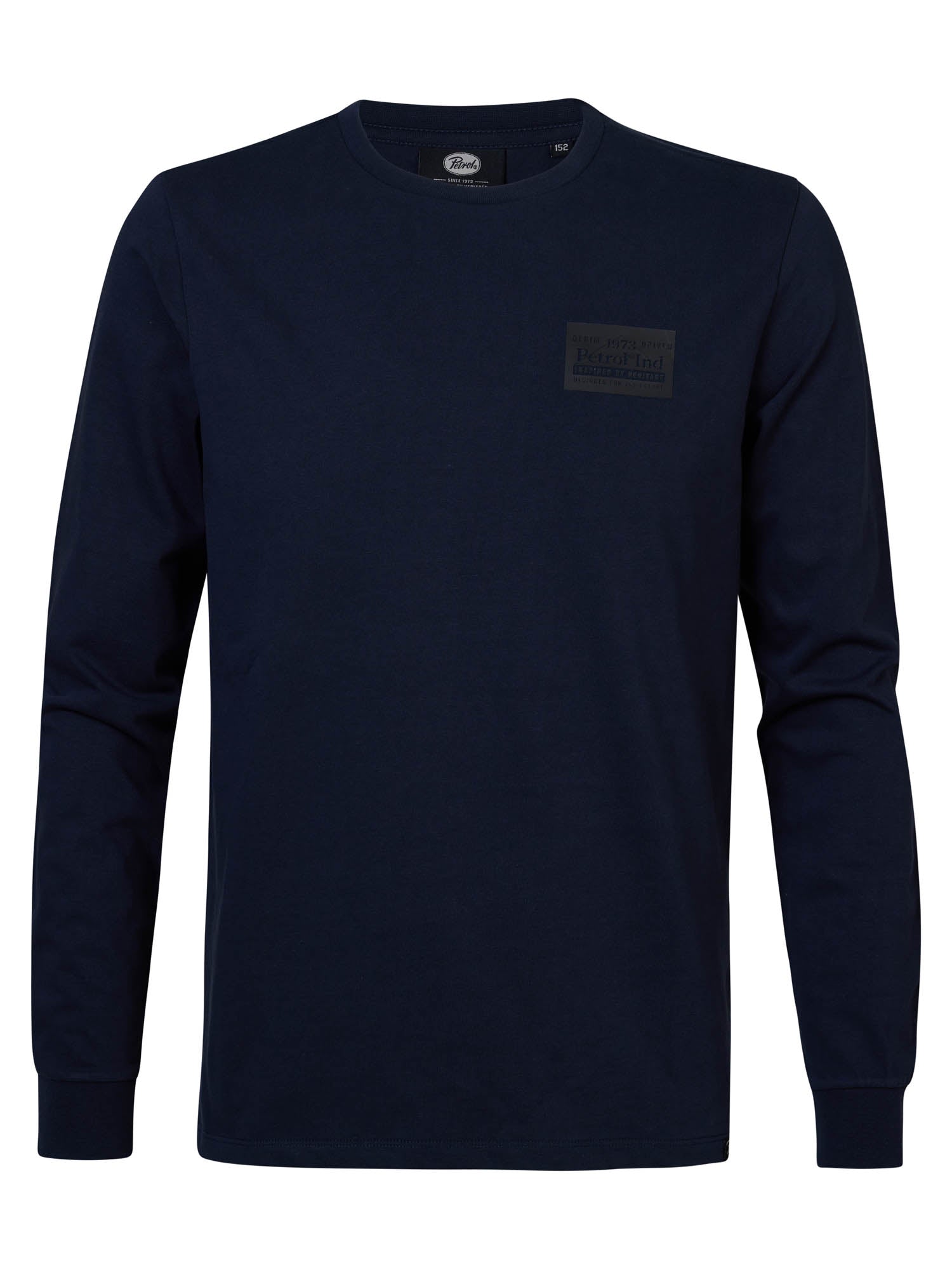 Petrol Industries - Heren Effen T-Shirt Grafton - Blauw - Maat S