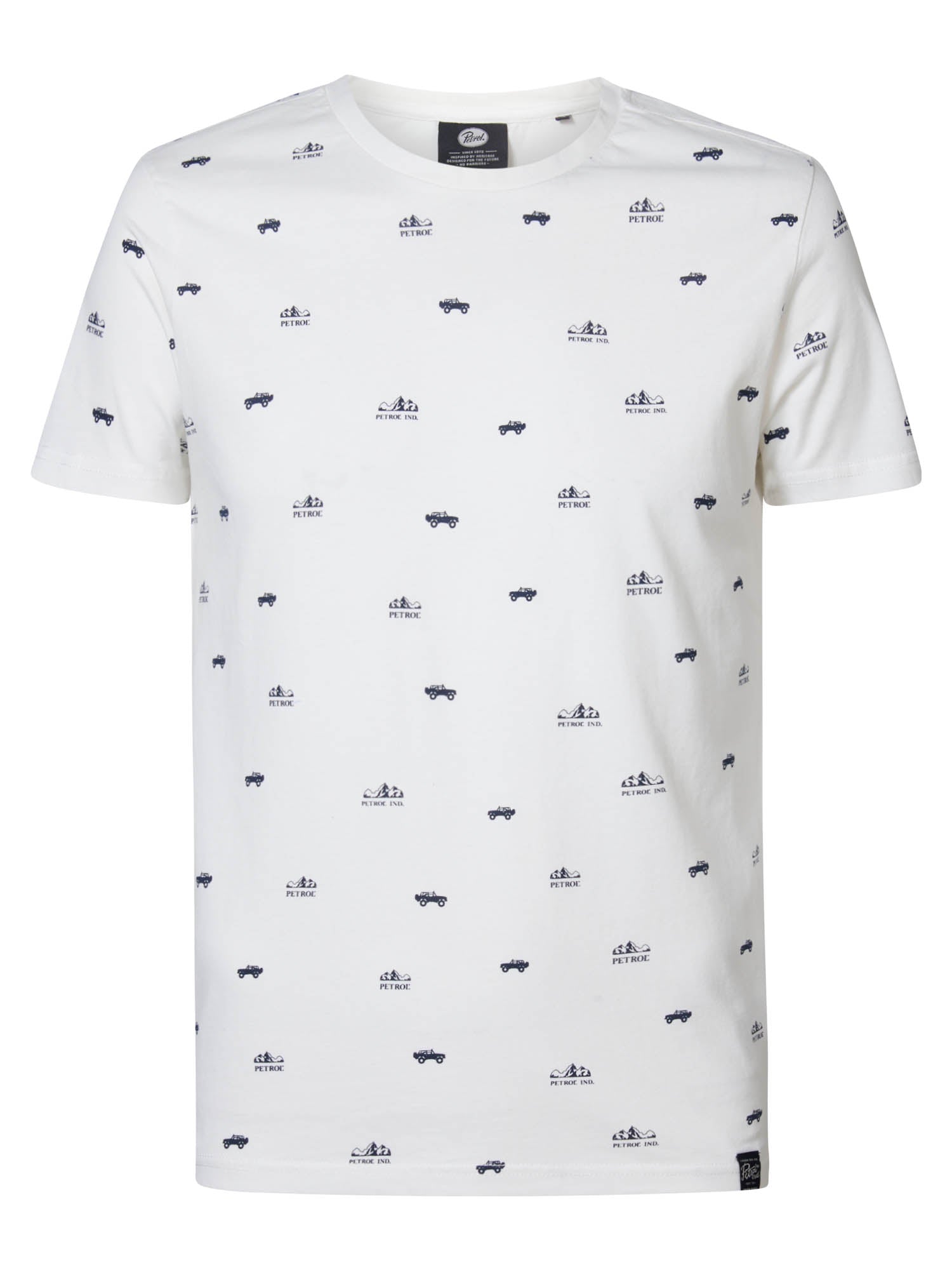 Petrol Industries T-shirt All-over Print Glasgow Dusty White - M