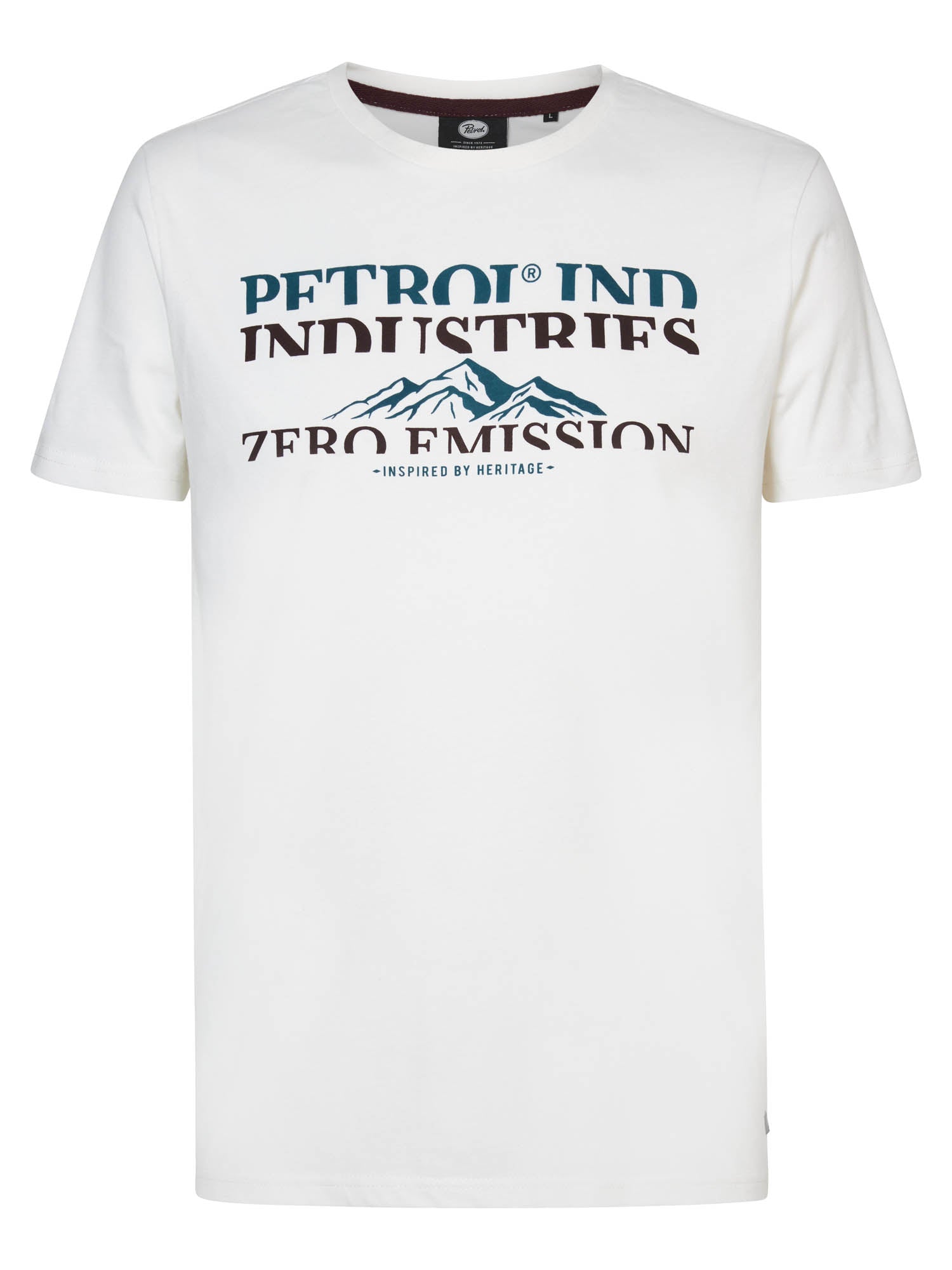 Petrol Industries - Heren Artwork T-shirt Dillon - Wit - Maat XXL