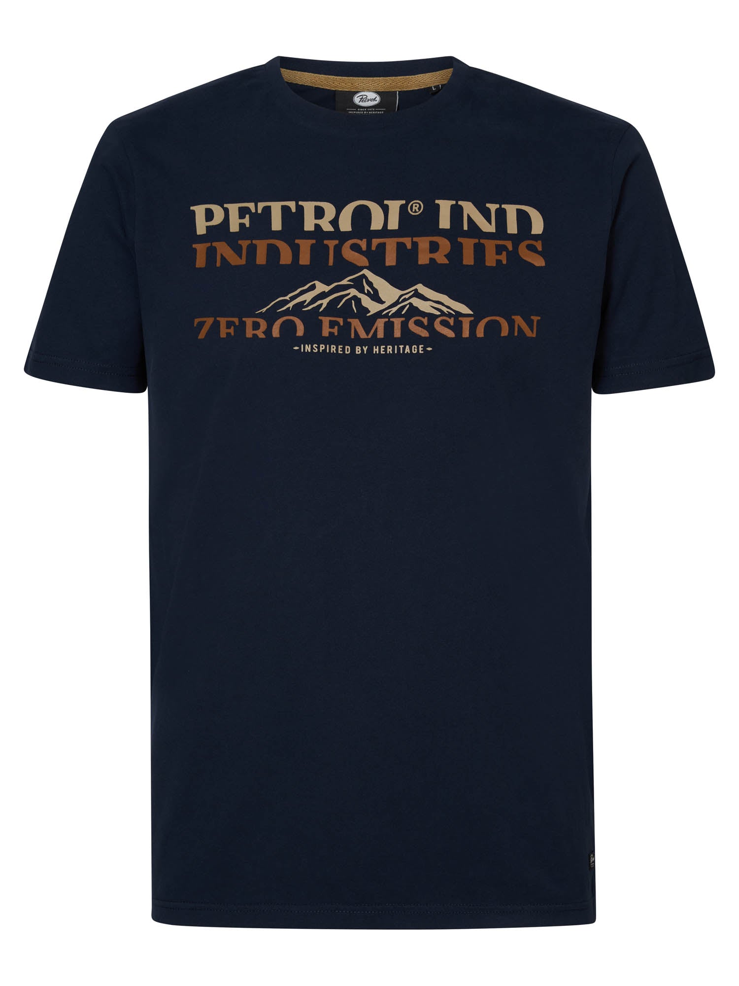 Petrol Industries - Heren Artwork T-shirt Dillon - Blauw - Maat S