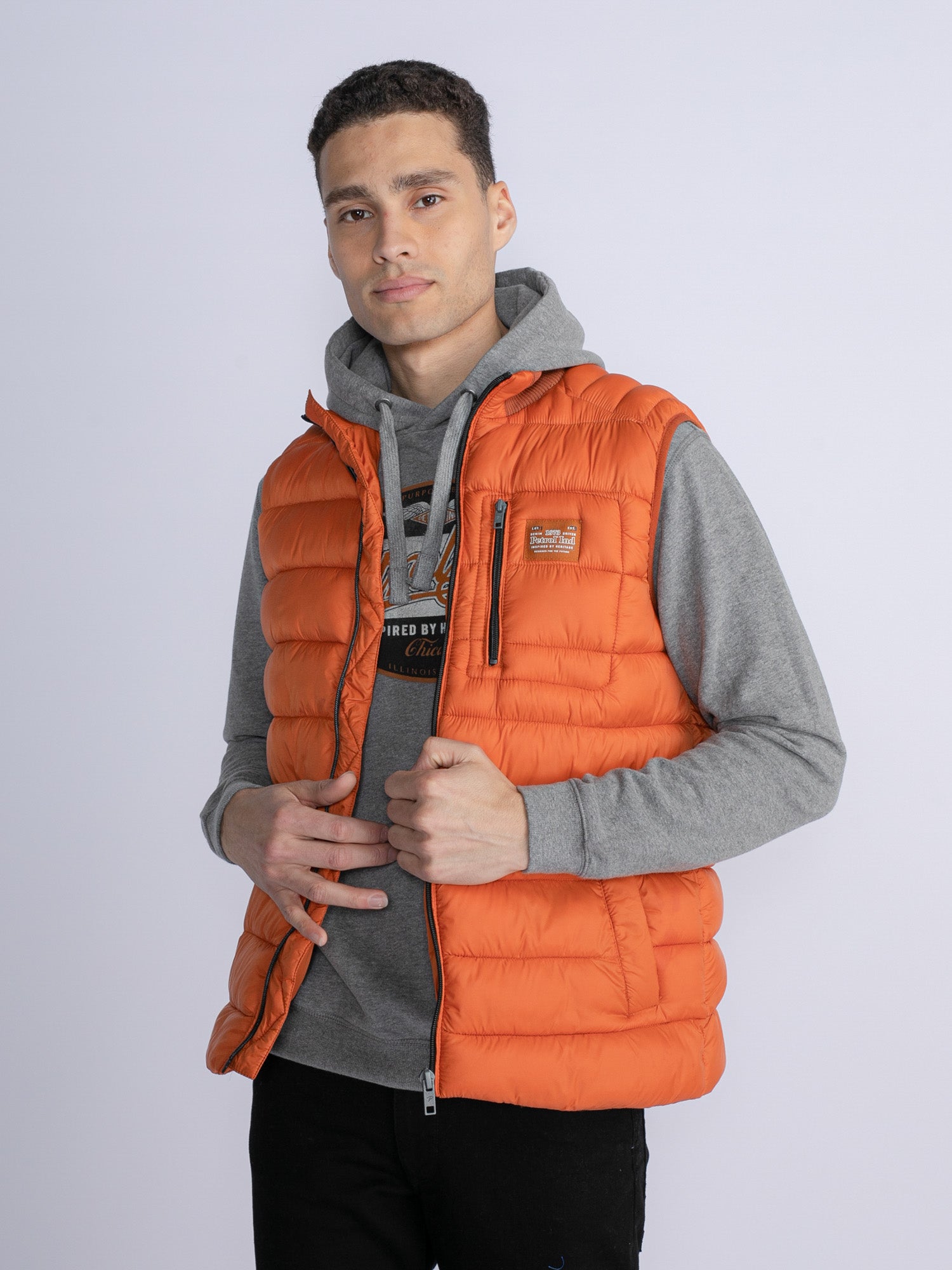 Petrol Industries - Heren Bodywarmer - Oranje - Maat M