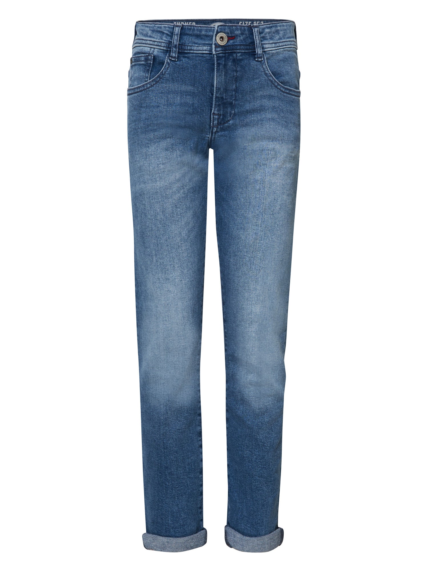 Petrol Industries - Jongens Turner Regular Tapered Fit Jeans Sequim - Blauw - Maat 134