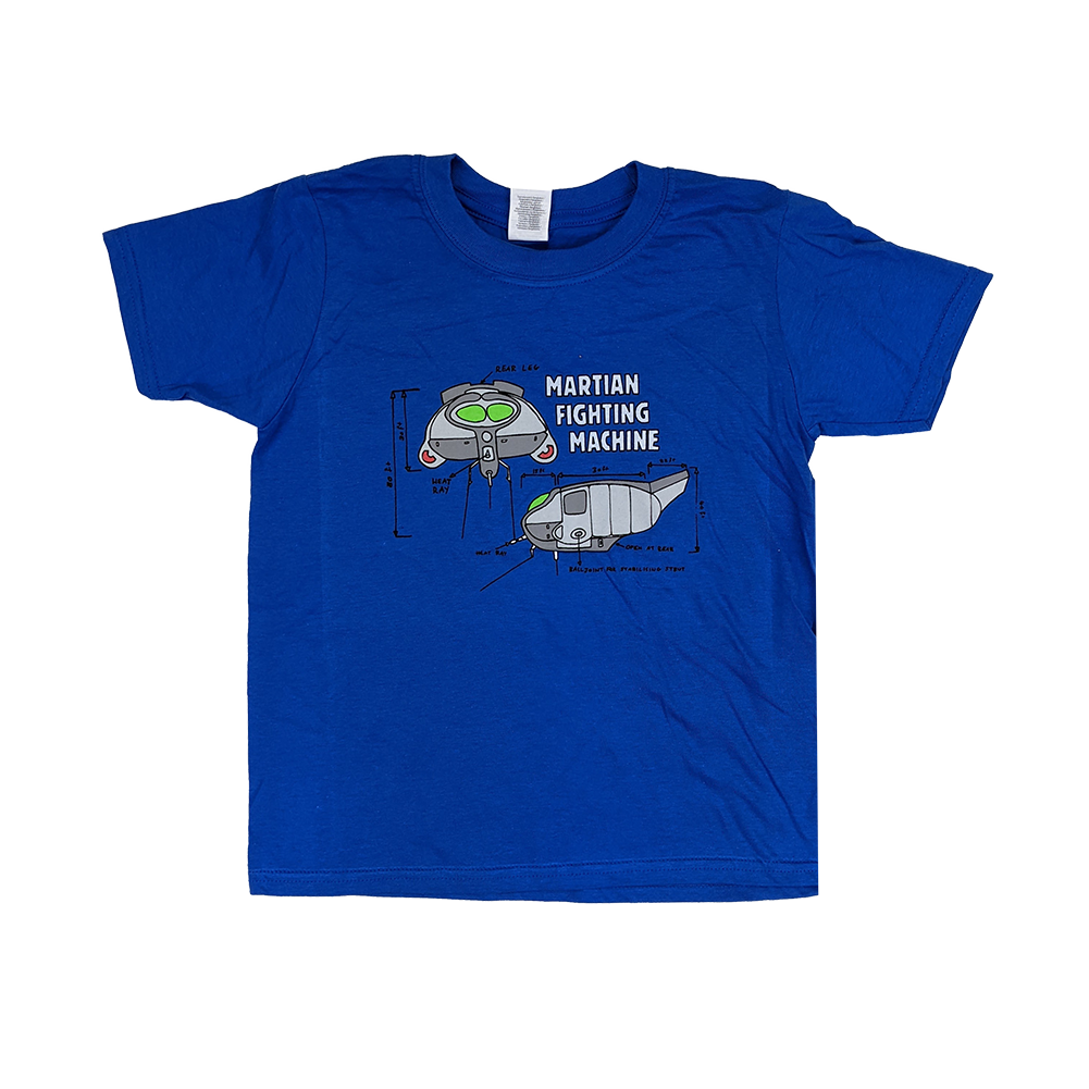 MFM Sketch Kids Royal Blue T-Shirt - The War of the Worlds UK product image