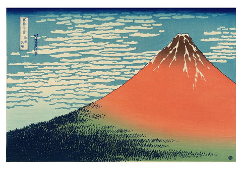 Red Fuji - Hokusai