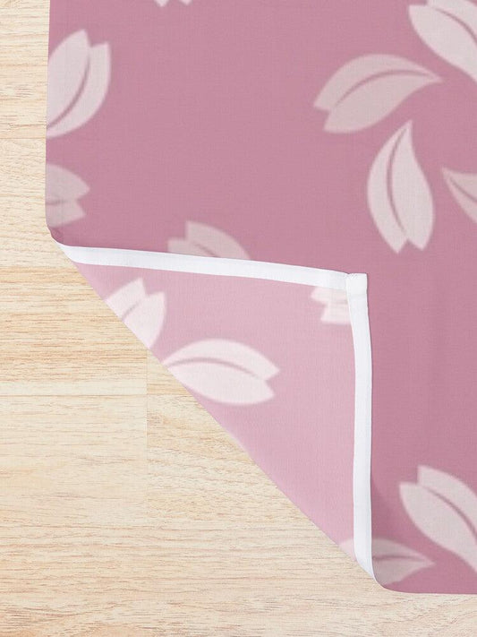 Pink Flower on Dark Burgundy JBath Mat – Kaito Japan Design