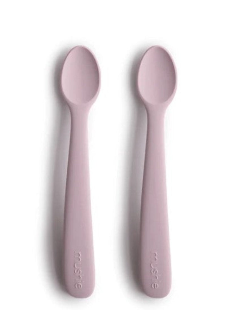 Miniware Silicone Teething Spoon Set - Gray & Lavender