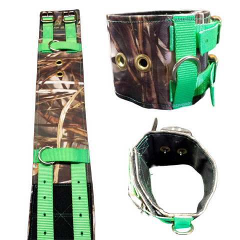 21 Day-Glo Dog Collar with D-Ring & Center Ring- 1.5Wide (WS-1.5DG-DO)  Conkey's Outdoors