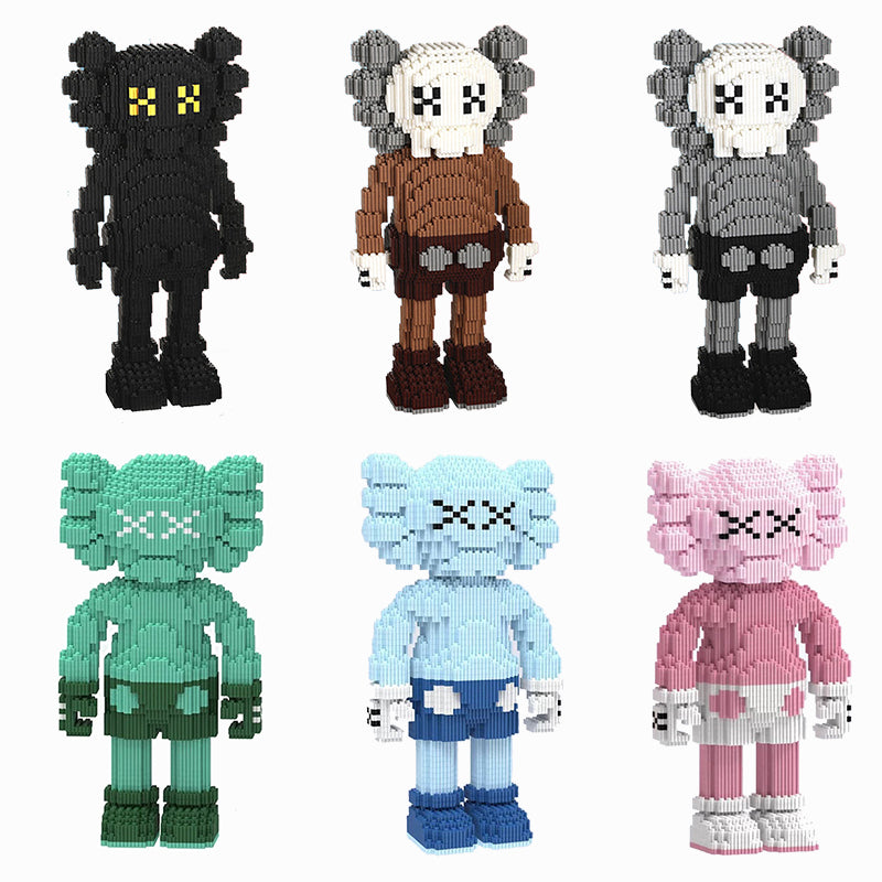 カウズ KAWS HOLIDAY III ：Nanoblock グレー ナノブロック「242mm ...