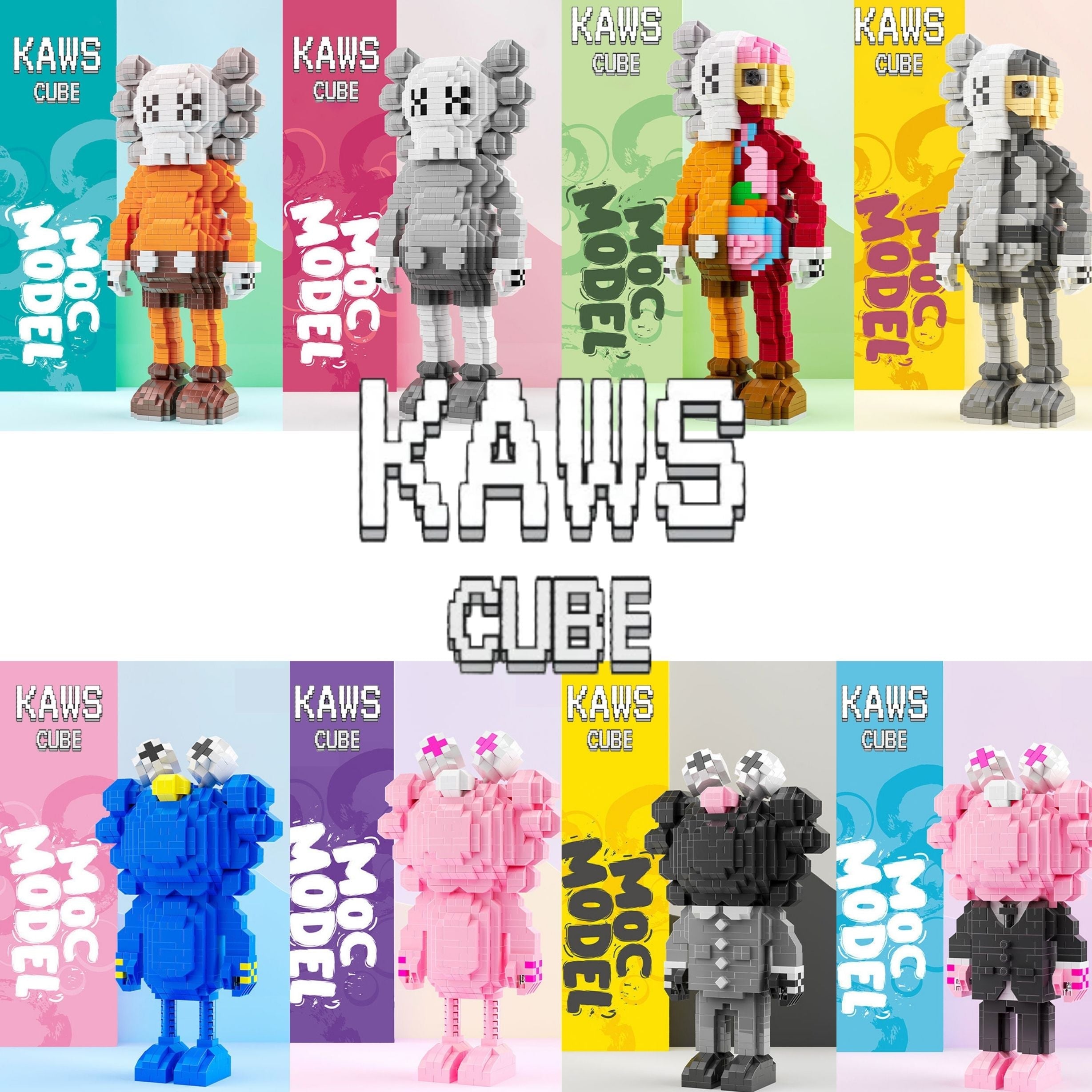 個人保管未使用品 KAWS 【マグネット3点セット COMPANION】グレー