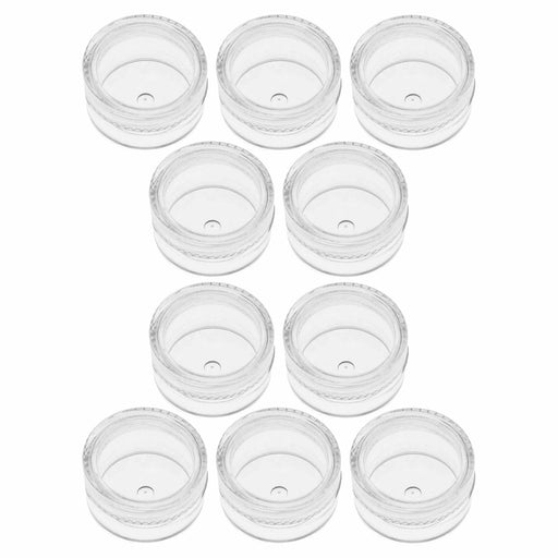 SE Clear Round Plastic Storage Containers with Screw-On Lids (Set of 12) -  87440BB