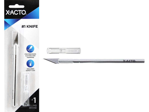 X-Acto X3001 Precision Knife, #1 Fine Point, Silver, ESD Safe, 5 Length,  X300 Series