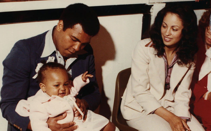 Muhammad Ali with his family