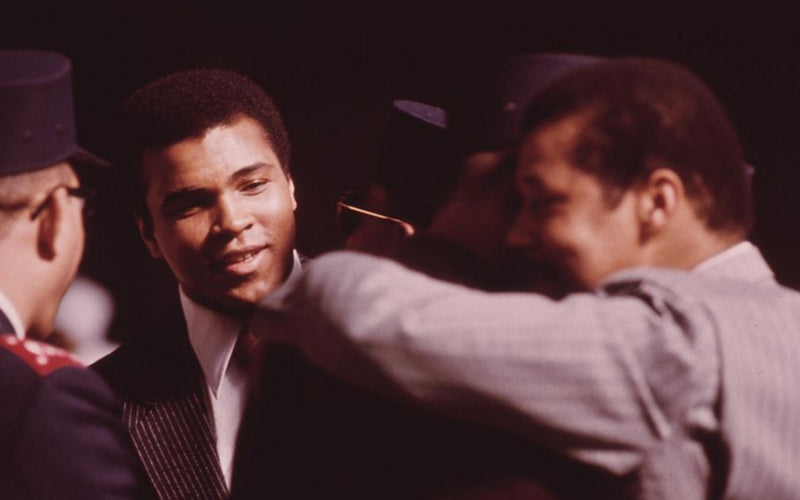 Muhammad Ali with some people