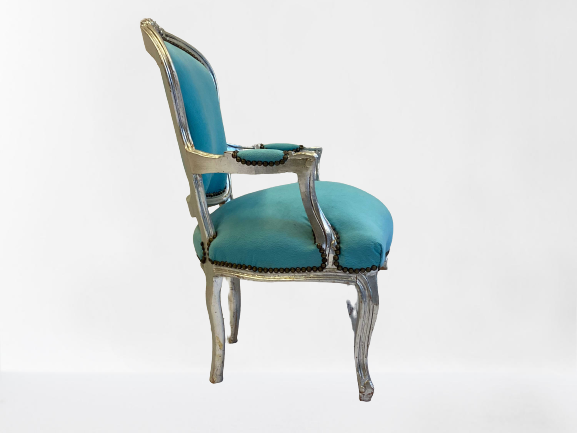 skelet Fonetiek audit Blauwe barok stoel – vindly-shop